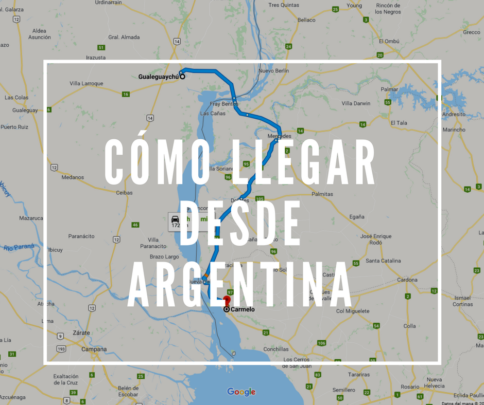 Cómo llegar a Carmelo desde Argentina