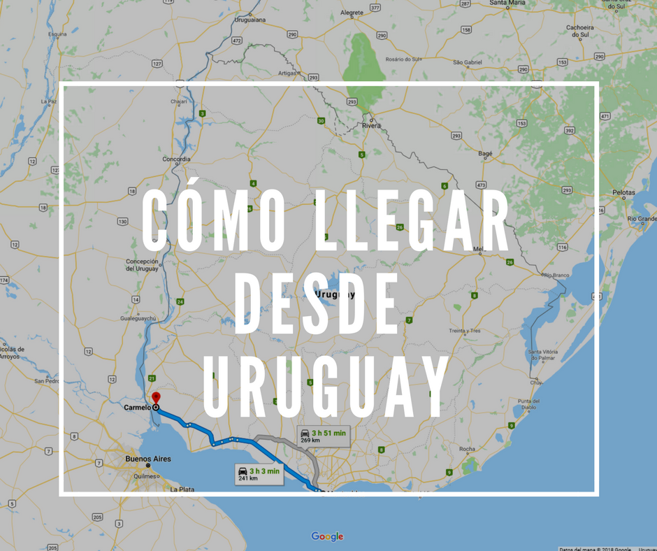 Cómo llegar a Carmelo desde Uruguay